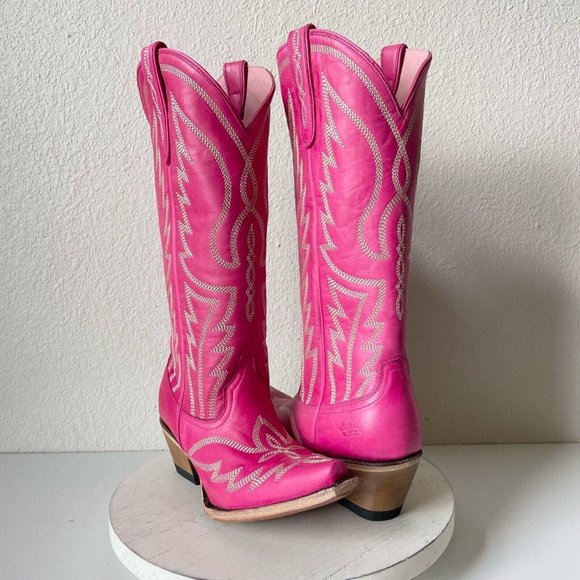 Lane Shoes New Junk Gypsy By Lane Pink Nighthawk Cowboy Boots 75 Snip Toe Western Rodeo